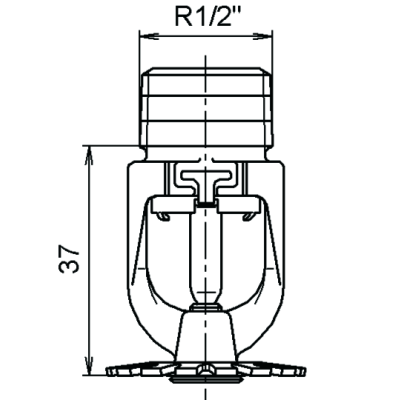 SPRINKLER PENDENT RISPOSTA STANDARD