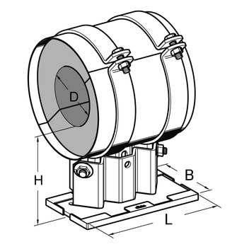 PRE-INSULATED PIPE SHOE LK-HV