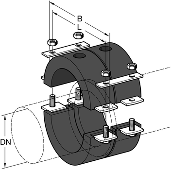 BRACKET FOR CORRUGATED SHEET SLG INOX