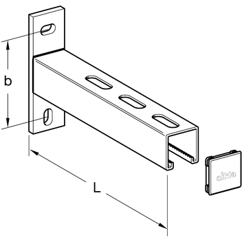 MENSOLA A SBALZO 41/41 AK INOX