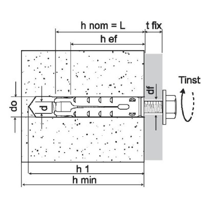 BOLT STEEL ANCHOR AA