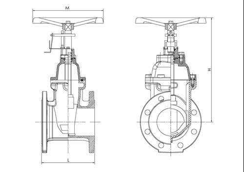 SARACINESCA FLANGIATA NRS PN16