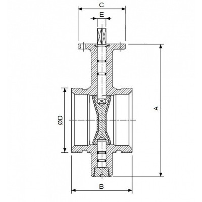 VALVOLA FARFALLA SCANALATA VSL